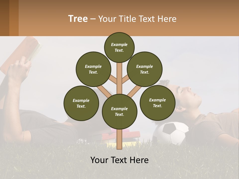 A Couple Of People Laying On Top Of A Lush Green Field PowerPoint Template