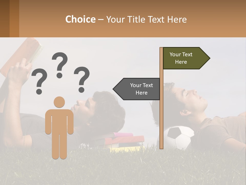 A Couple Of People Laying On Top Of A Lush Green Field PowerPoint Template