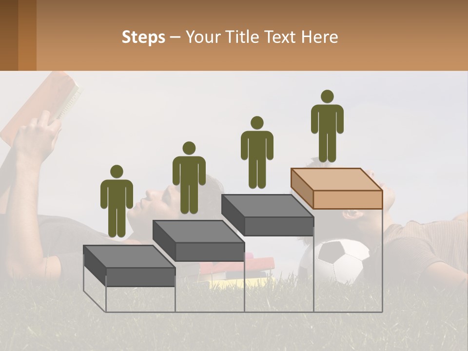 A Couple Of People Laying On Top Of A Lush Green Field PowerPoint Template