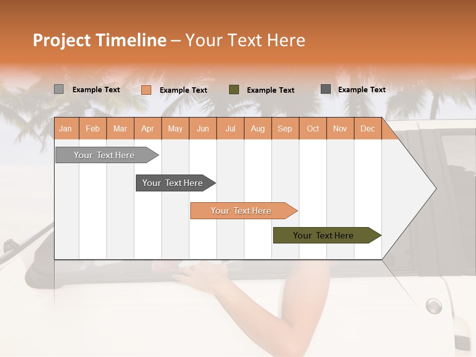 A Woman In A Hat Is Sitting In A Car PowerPoint Template