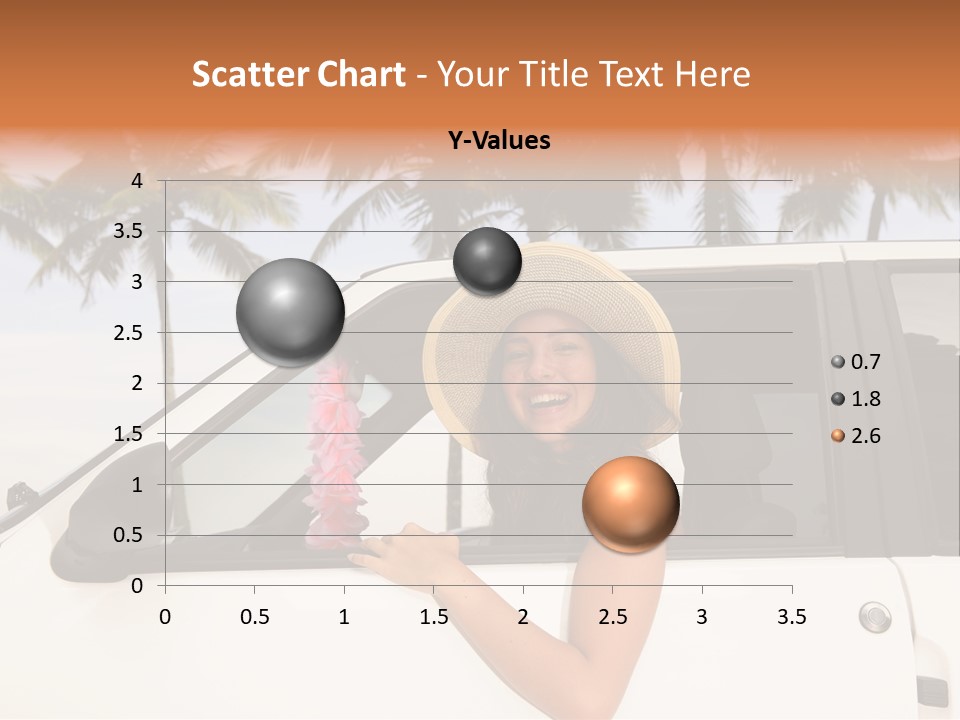 A Woman In A Hat Is Sitting In A Car PowerPoint Template