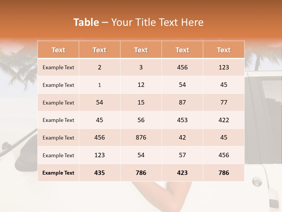 A Woman In A Hat Is Sitting In A Car PowerPoint Template