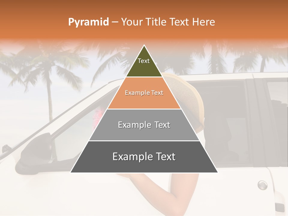 A Woman In A Hat Is Sitting In A Car PowerPoint Template