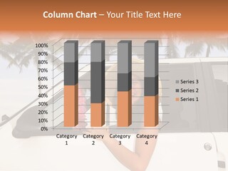 A Woman In A Hat Is Sitting In A Car PowerPoint Template
