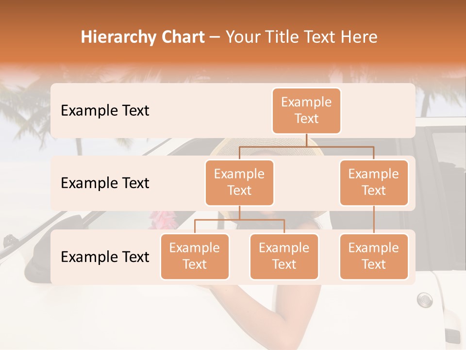 A Woman In A Hat Is Sitting In A Car PowerPoint Template