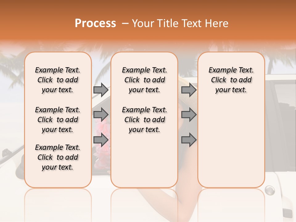 A Woman In A Hat Is Sitting In A Car PowerPoint Template