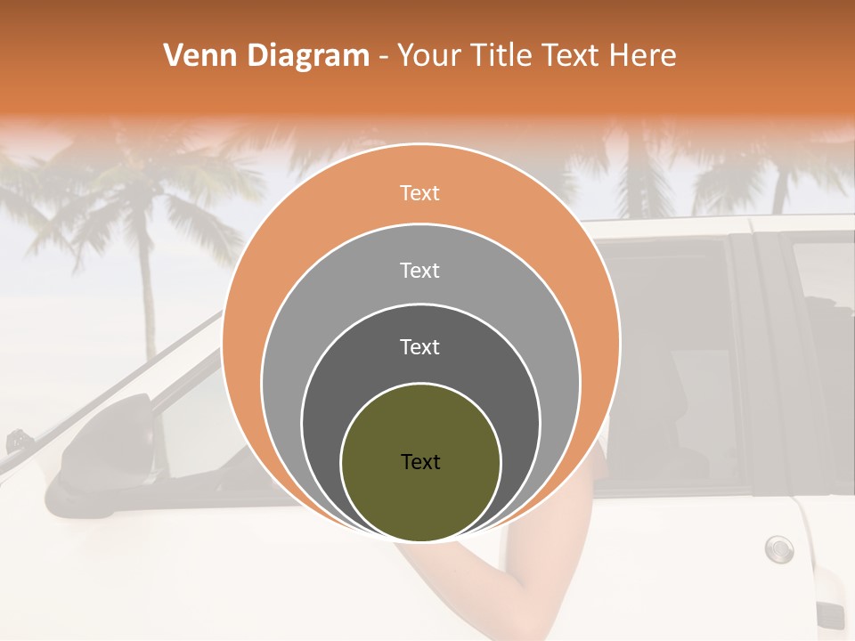 A Woman In A Hat Is Sitting In A Car PowerPoint Template