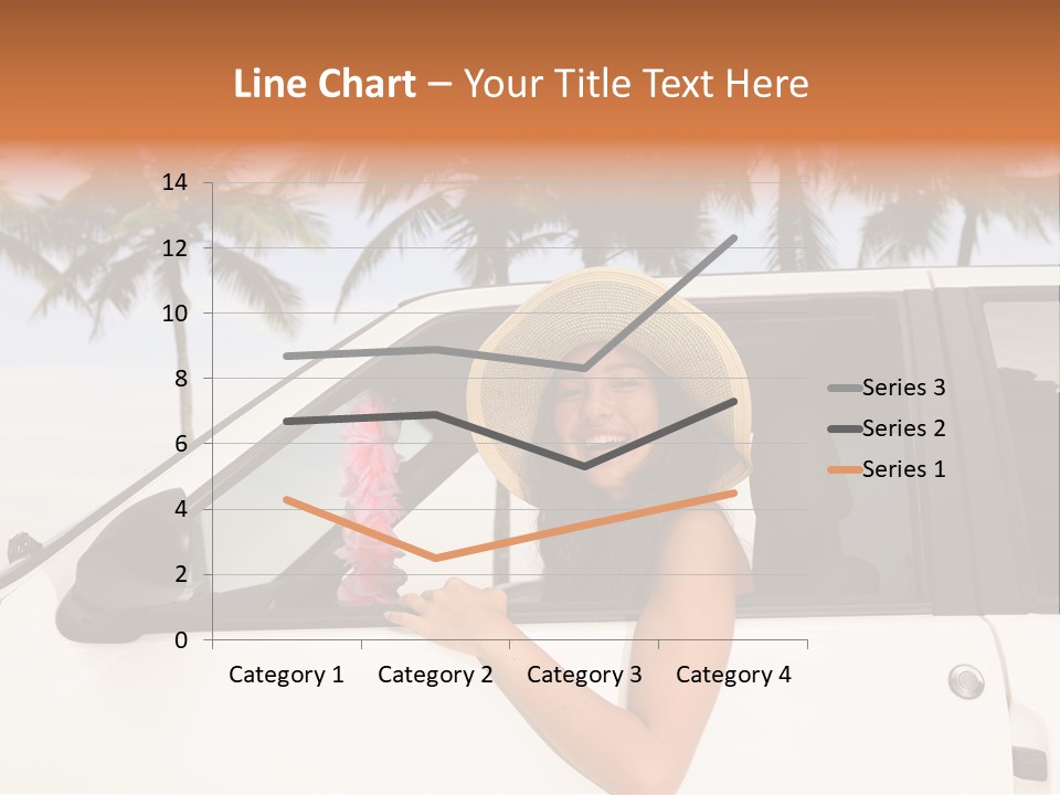 A Woman In A Hat Is Sitting In A Car PowerPoint Template