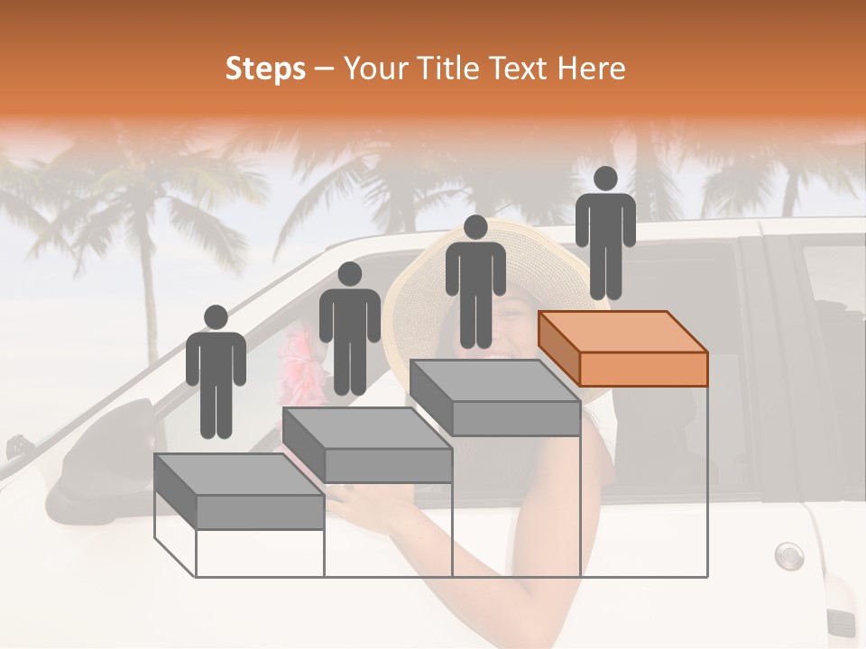 A Woman In A Hat Is Sitting In A Car PowerPoint Template