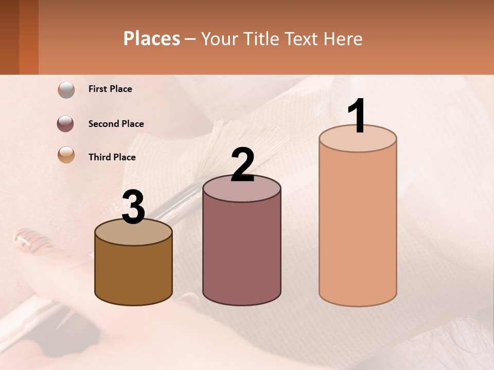 A Person With A Brush In Their Hand PowerPoint Template