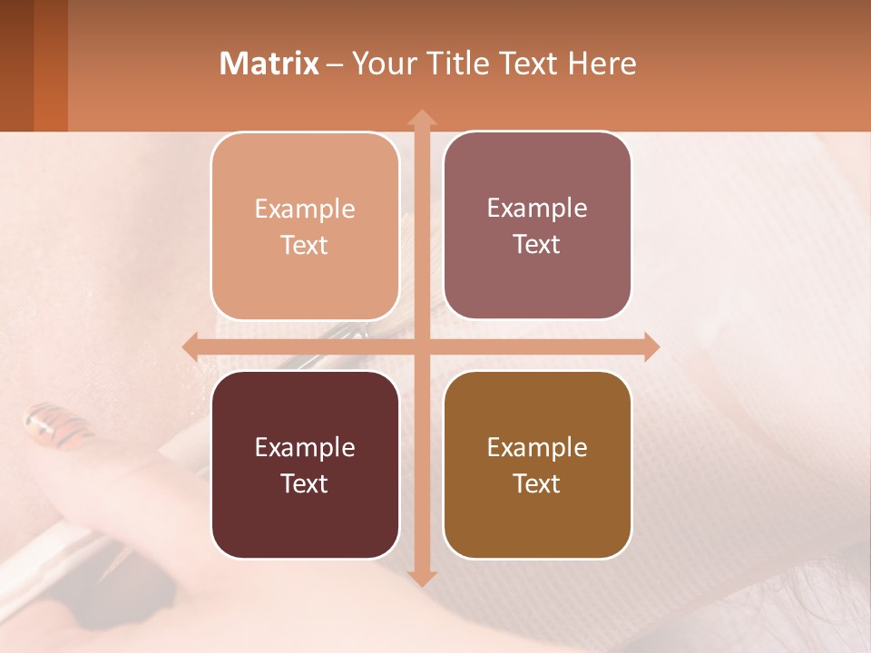 A Person With A Brush In Their Hand PowerPoint Template