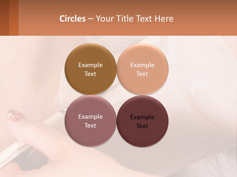 A Person With A Brush In Their Hand PowerPoint Template