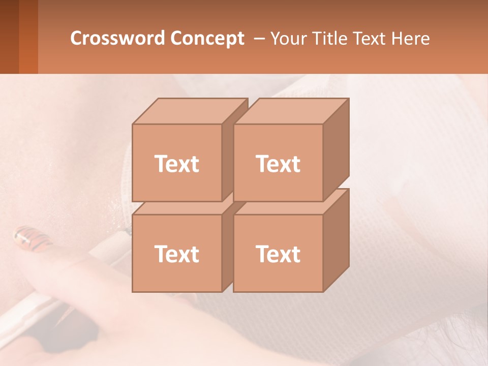 A Person With A Brush In Their Hand PowerPoint Template