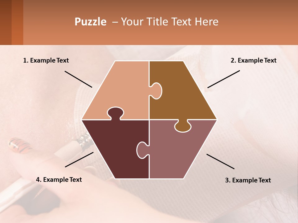 A Person With A Brush In Their Hand PowerPoint Template