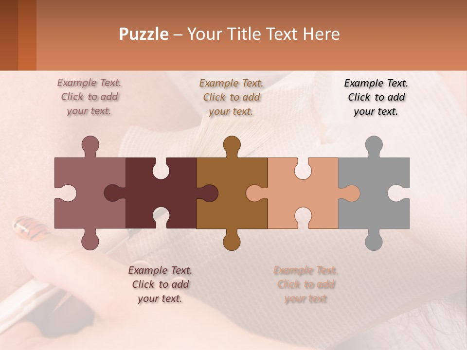 A Person With A Brush In Their Hand PowerPoint Template