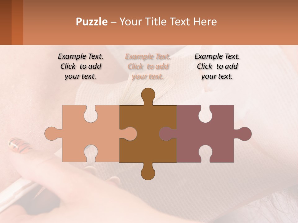 A Person With A Brush In Their Hand PowerPoint Template