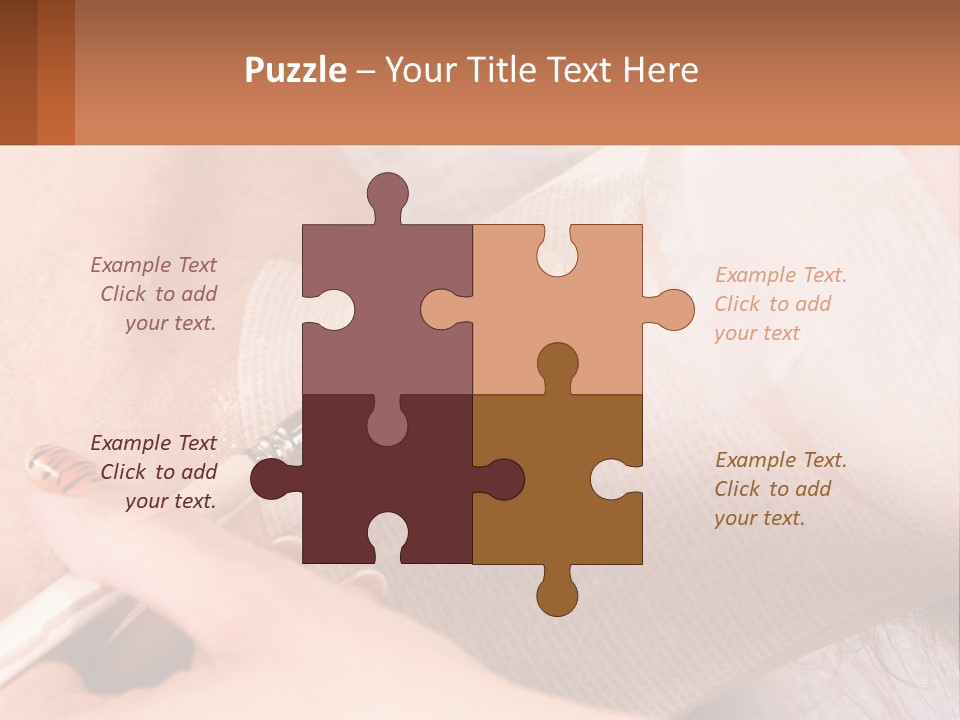 A Person With A Brush In Their Hand PowerPoint Template