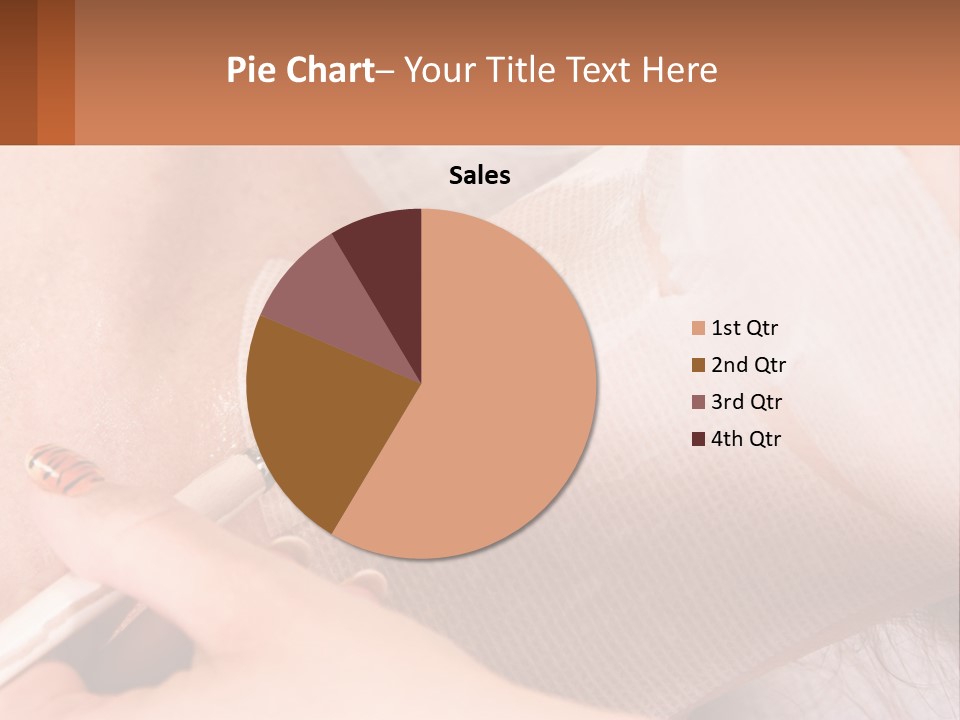 A Person With A Brush In Their Hand PowerPoint Template