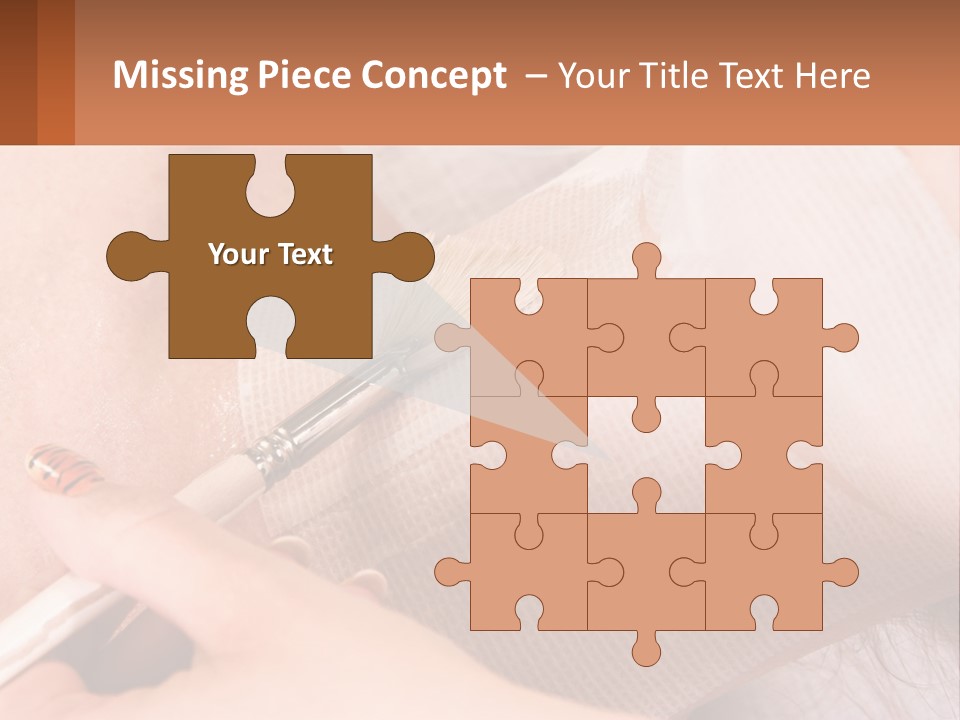 A Person With A Brush In Their Hand PowerPoint Template