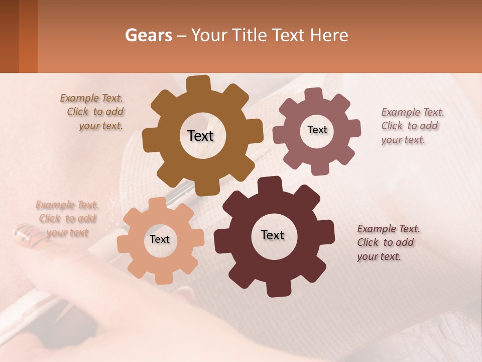 A Person With A Brush In Their Hand PowerPoint Template