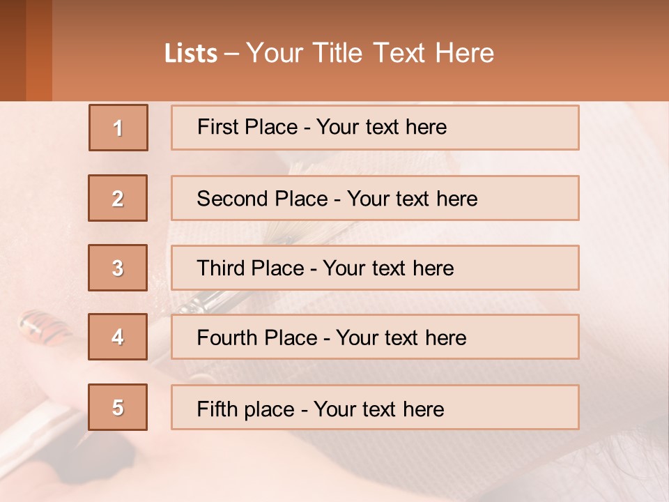 A Person With A Brush In Their Hand PowerPoint Template