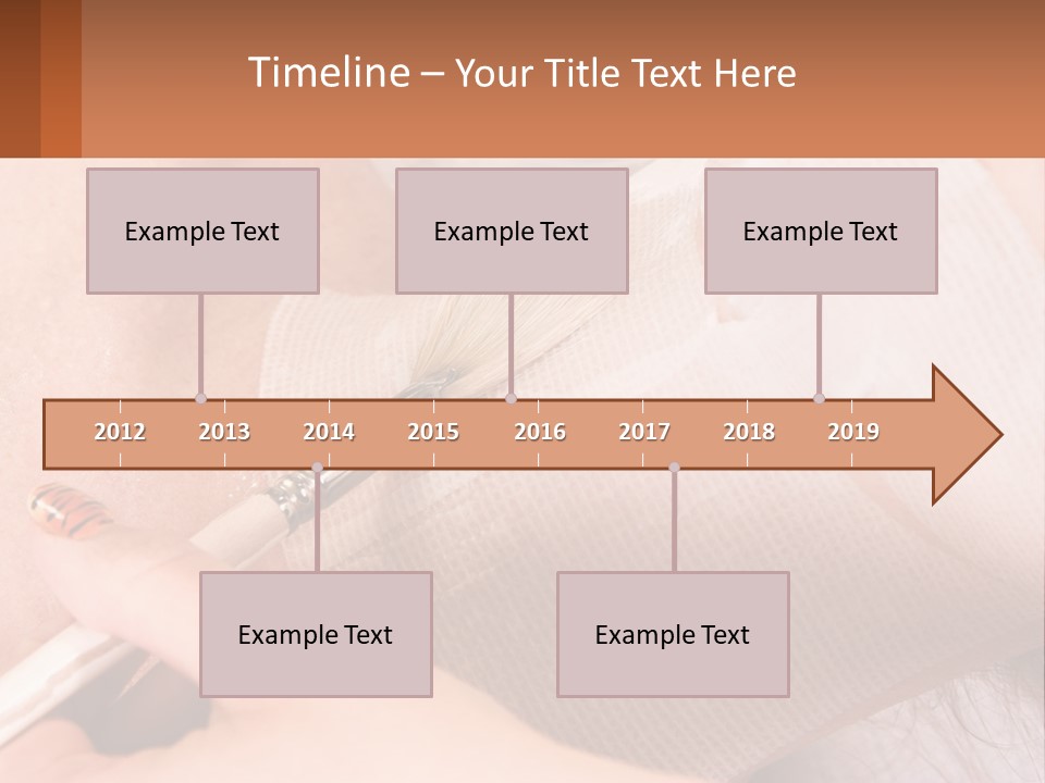 A Person With A Brush In Their Hand PowerPoint Template