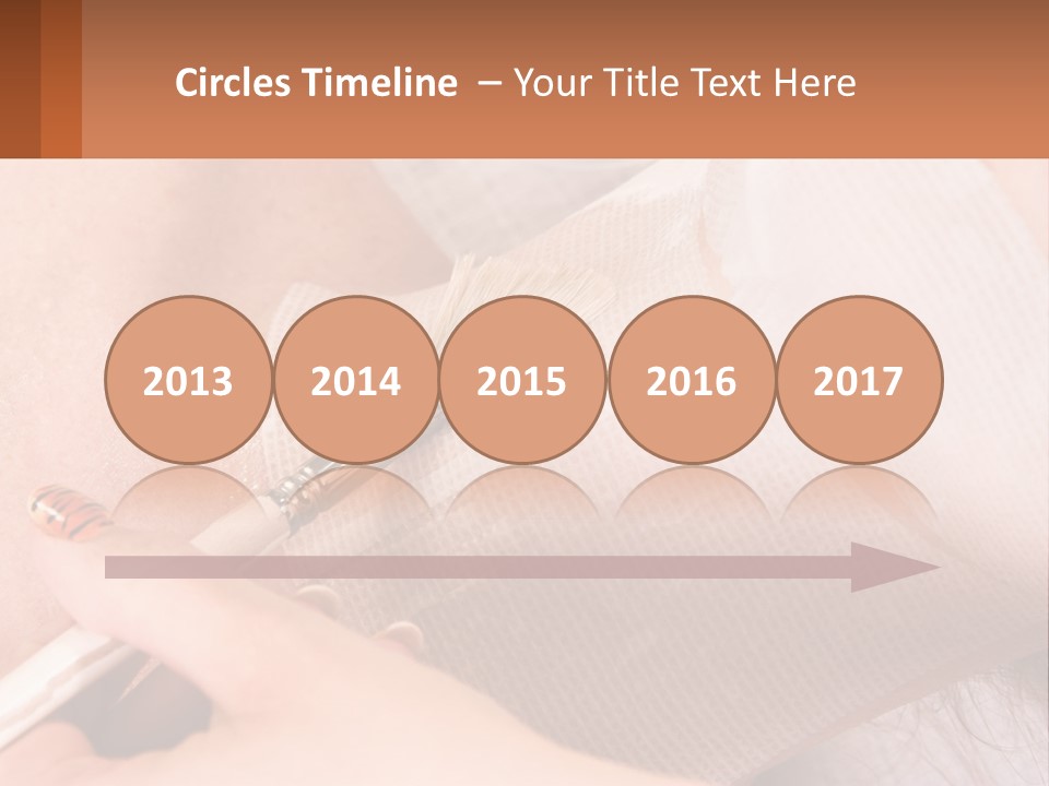 A Person With A Brush In Their Hand PowerPoint Template