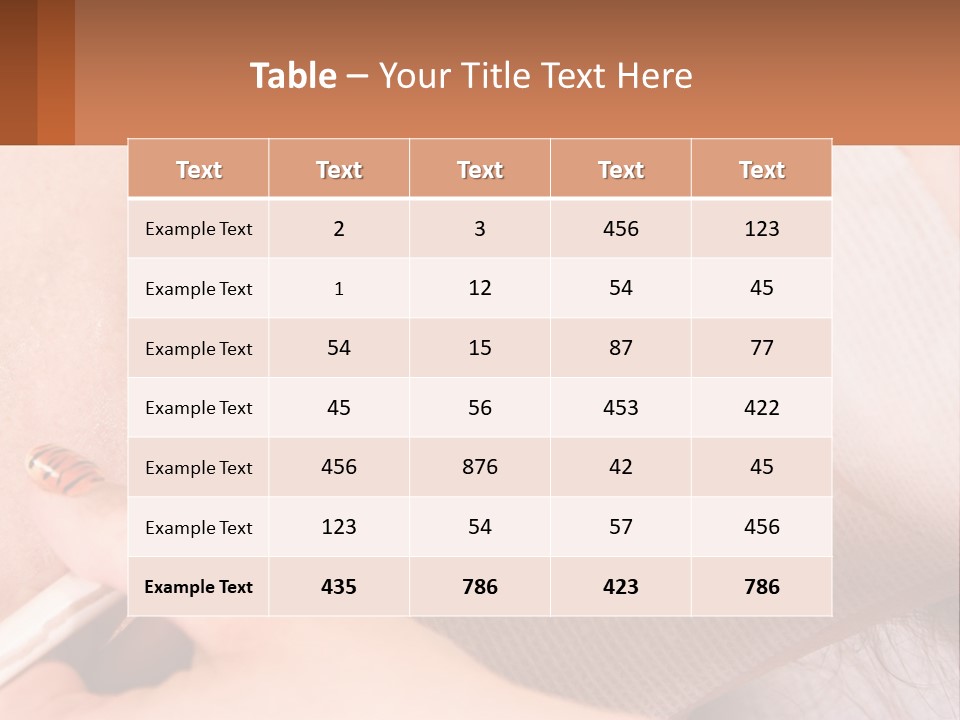 A Person With A Brush In Their Hand PowerPoint Template