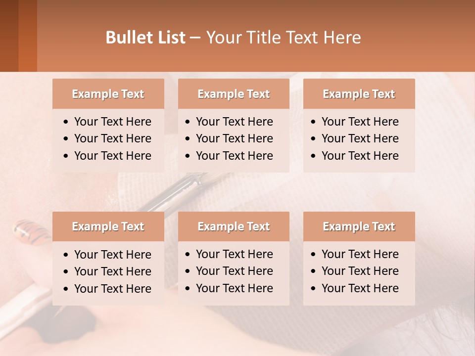 A Person With A Brush In Their Hand PowerPoint Template