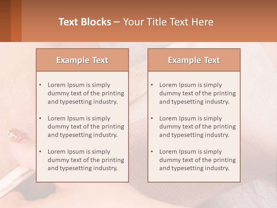 A Person With A Brush In Their Hand PowerPoint Template