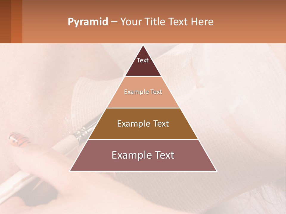 A Person With A Brush In Their Hand PowerPoint Template