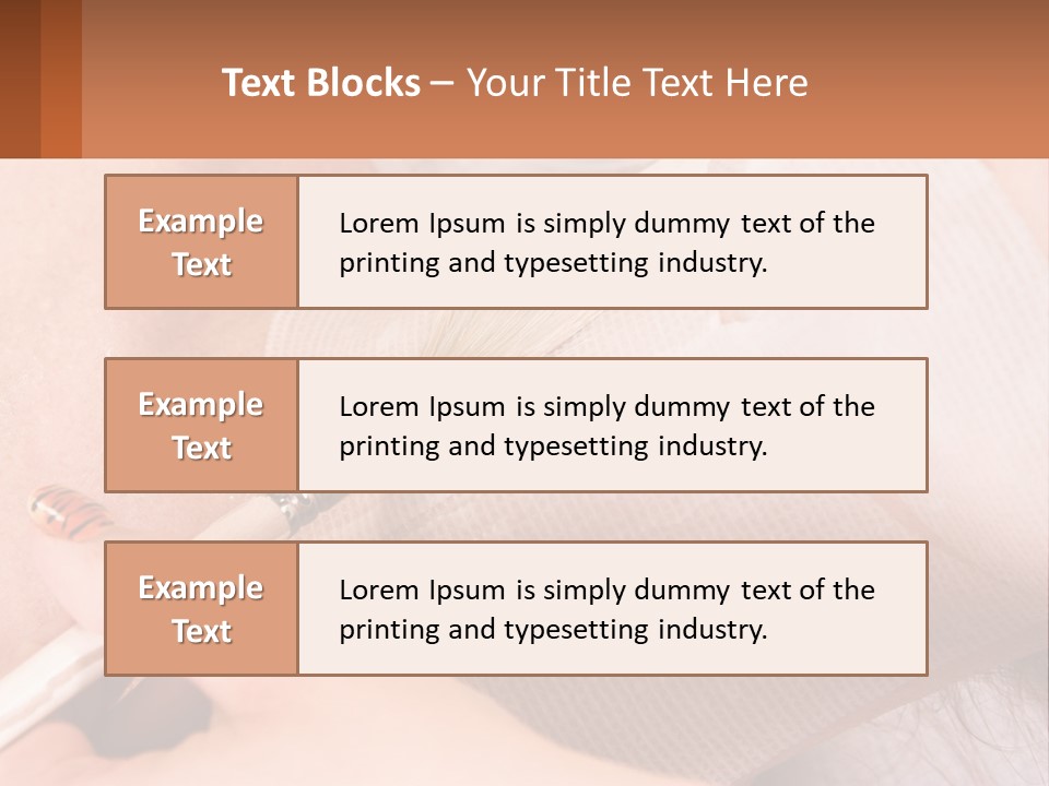 A Person With A Brush In Their Hand PowerPoint Template