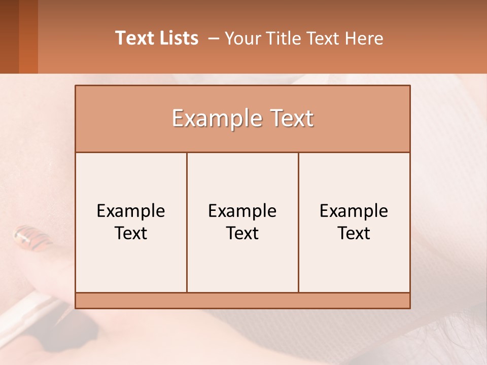 A Person With A Brush In Their Hand PowerPoint Template