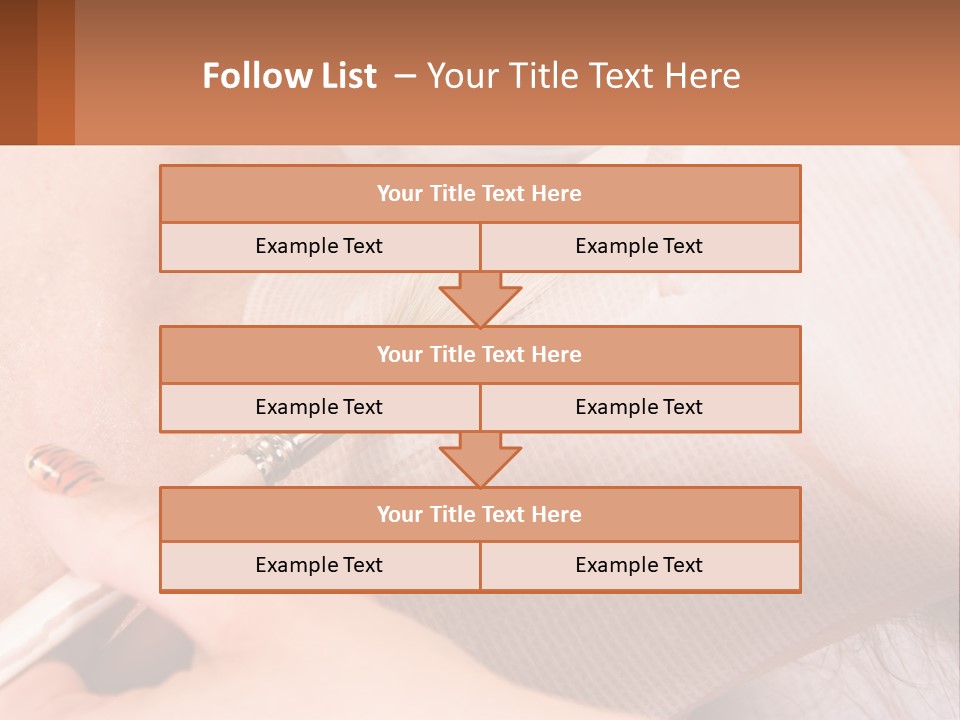 A Person With A Brush In Their Hand PowerPoint Template