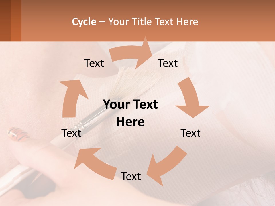 A Person With A Brush In Their Hand PowerPoint Template