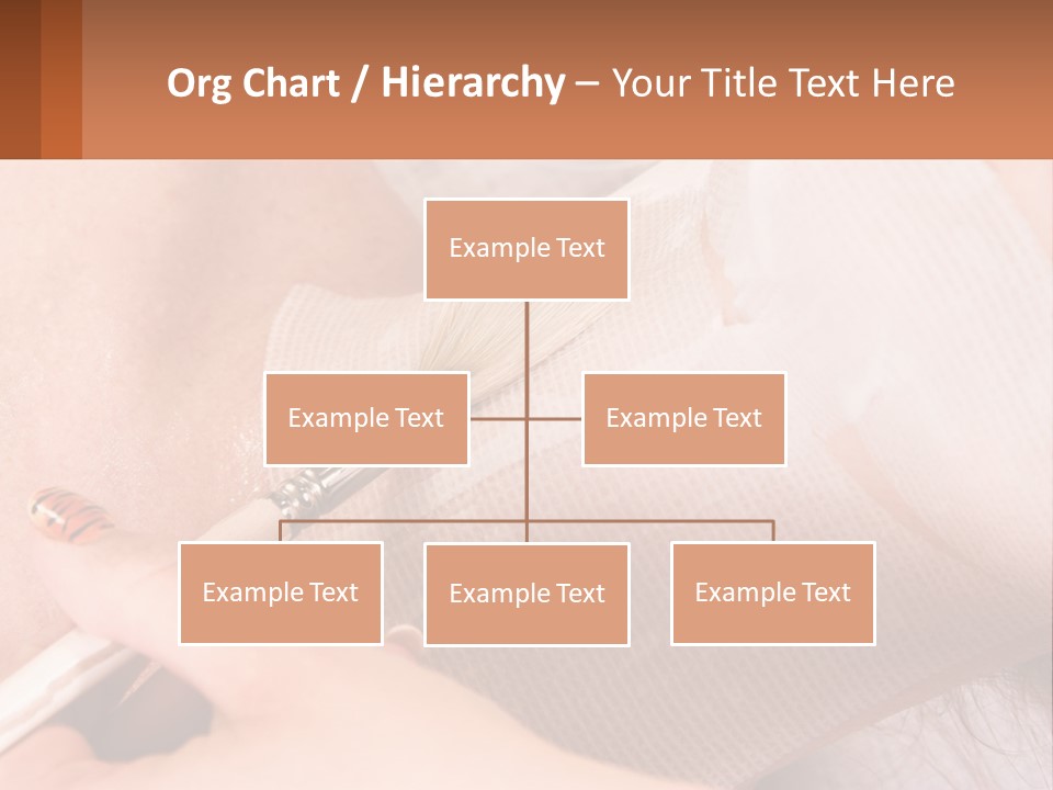A Person With A Brush In Their Hand PowerPoint Template
