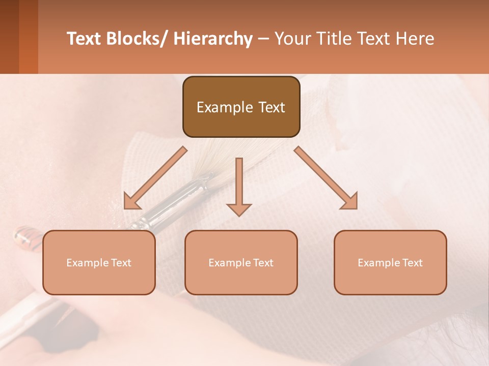 A Person With A Brush In Their Hand PowerPoint Template