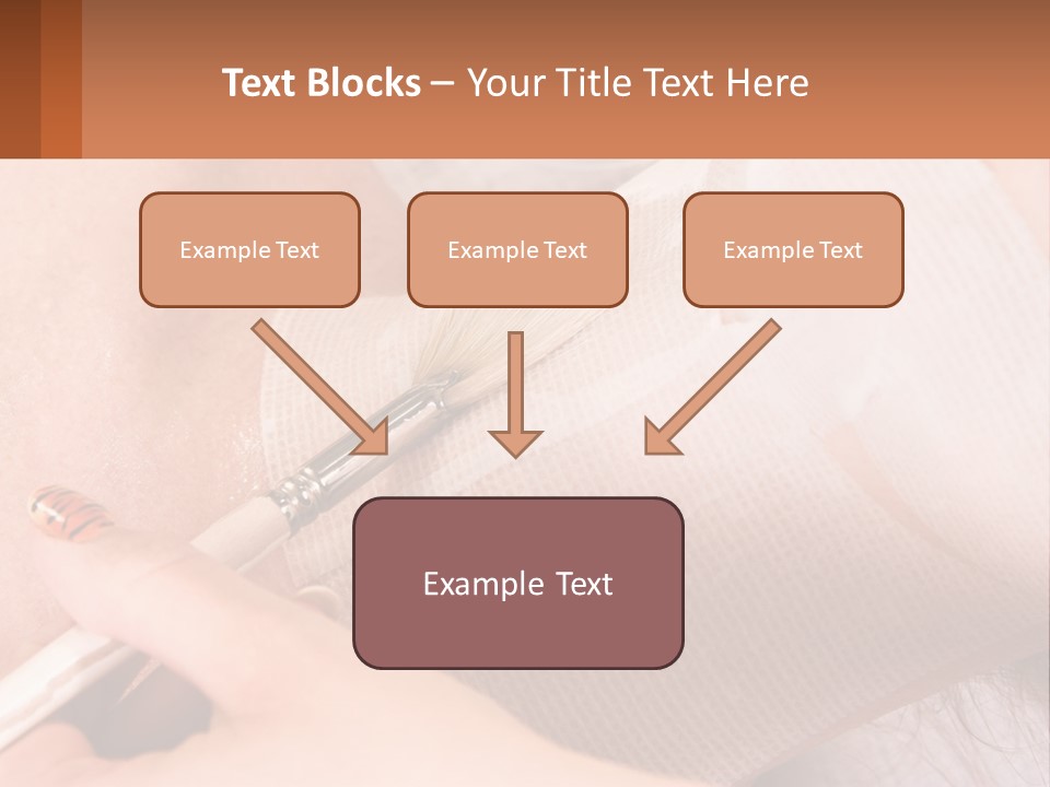 A Person With A Brush In Their Hand PowerPoint Template