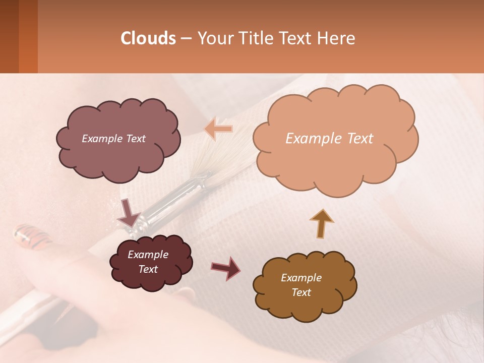 A Person With A Brush In Their Hand PowerPoint Template