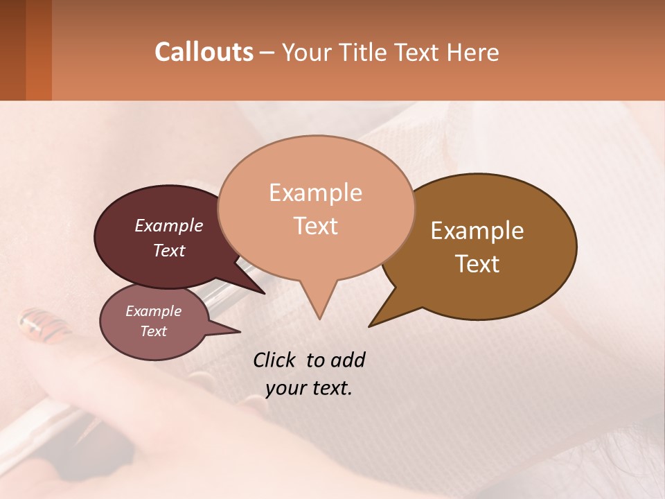 A Person With A Brush In Their Hand PowerPoint Template