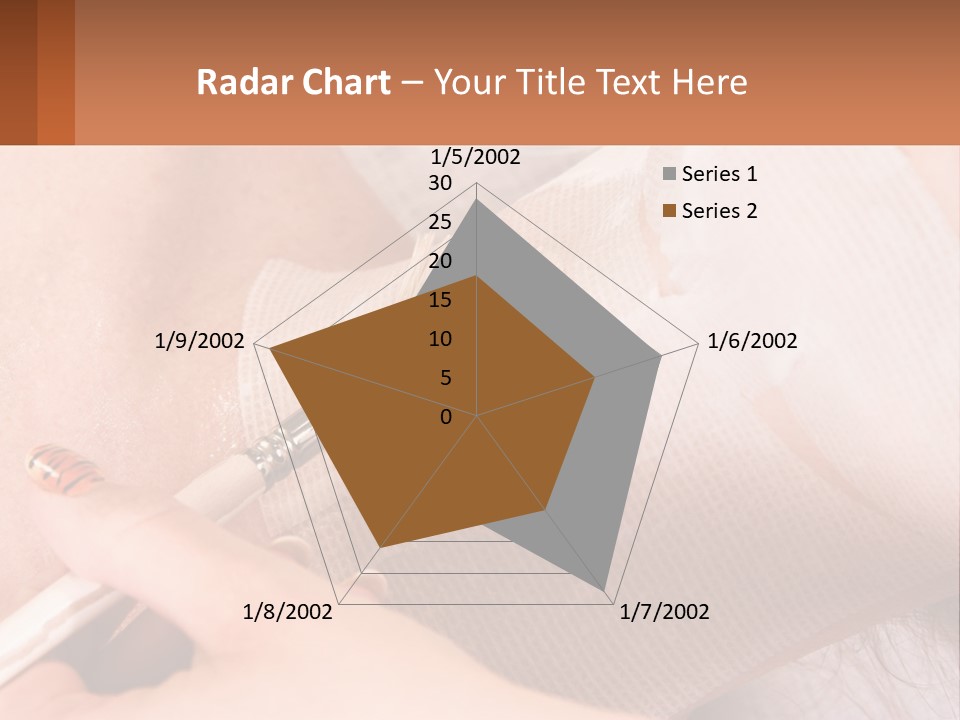 A Person With A Brush In Their Hand PowerPoint Template