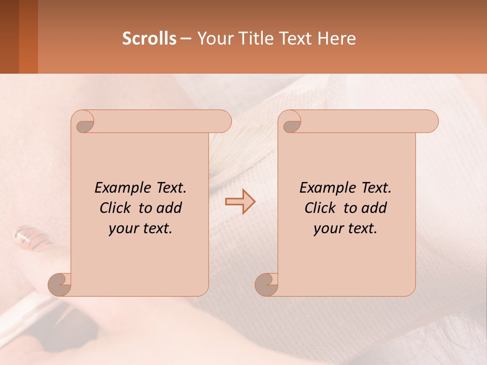 A Person With A Brush In Their Hand PowerPoint Template
