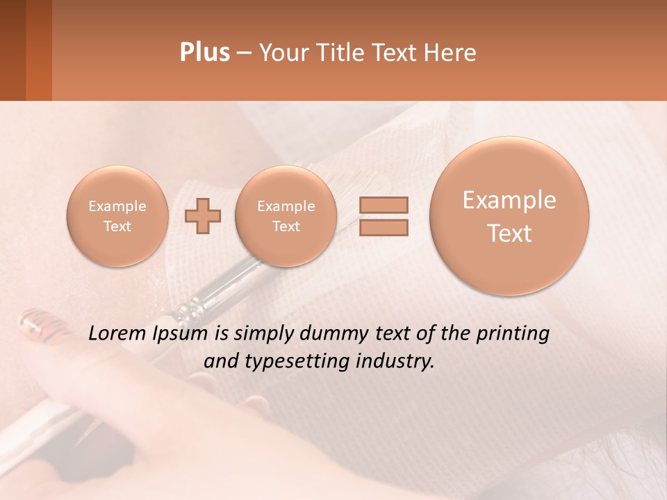A Person With A Brush In Their Hand PowerPoint Template