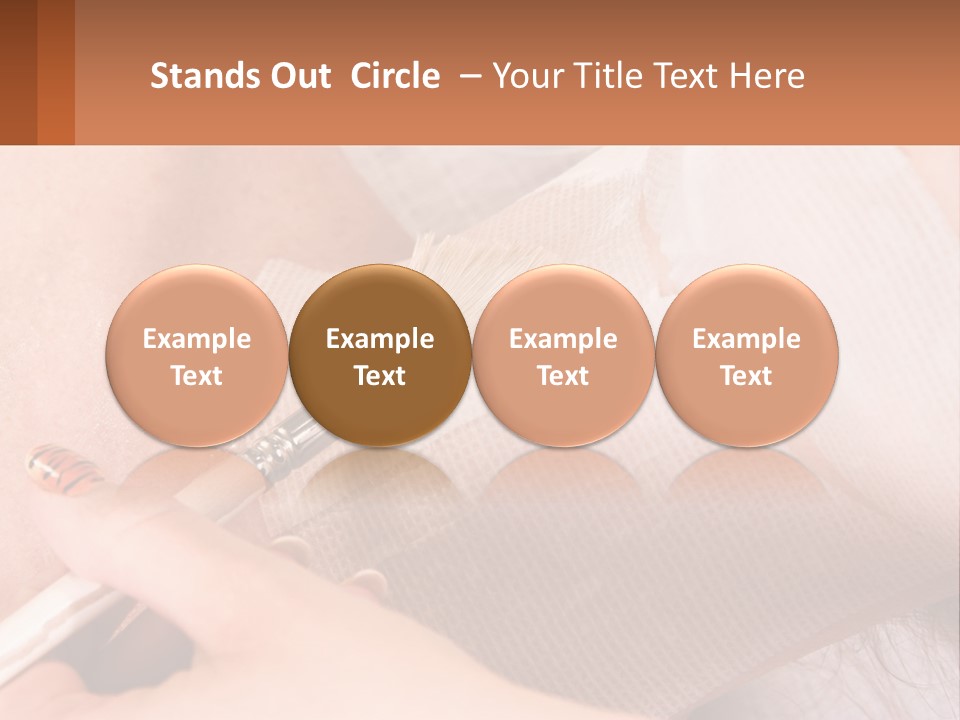 A Person With A Brush In Their Hand PowerPoint Template