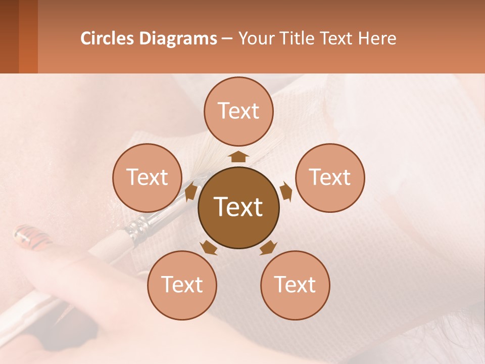 A Person With A Brush In Their Hand PowerPoint Template