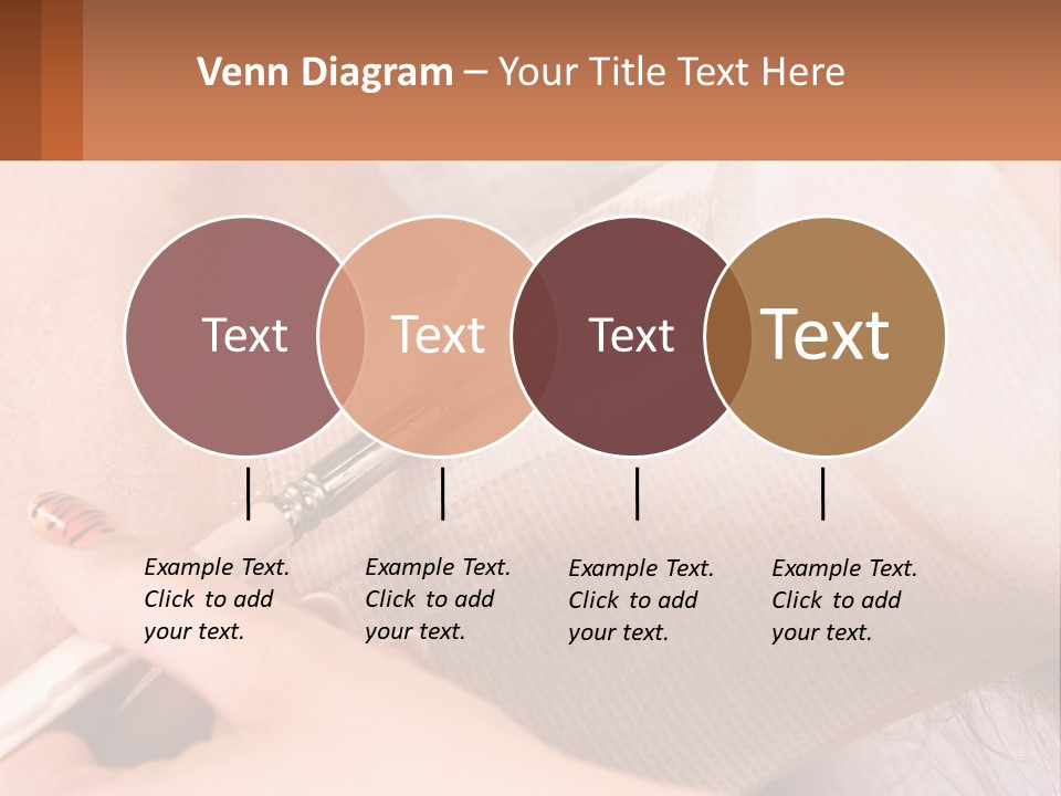 A Person With A Brush In Their Hand PowerPoint Template