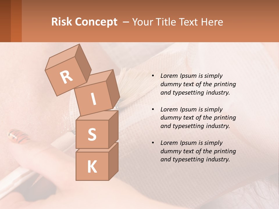 A Person With A Brush In Their Hand PowerPoint Template