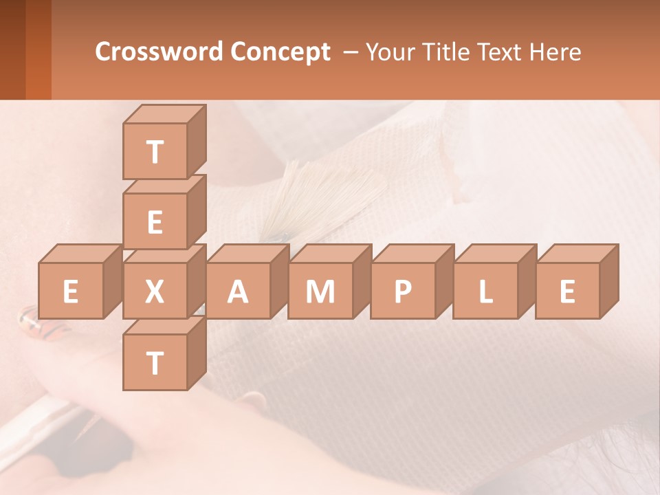 A Person With A Brush In Their Hand PowerPoint Template