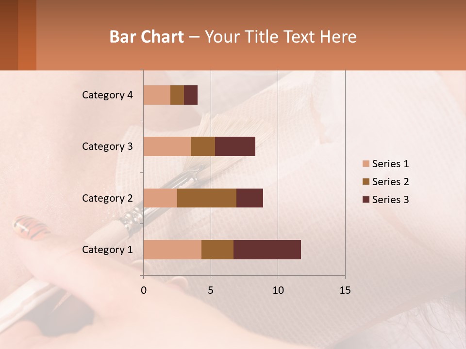 A Person With A Brush In Their Hand PowerPoint Template