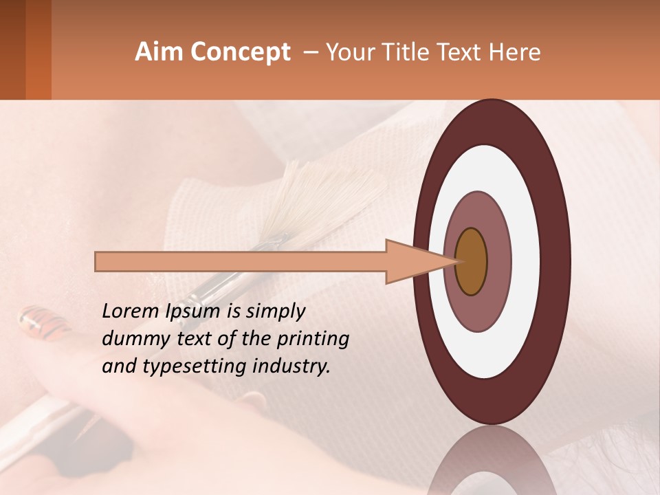 A Person With A Brush In Their Hand PowerPoint Template